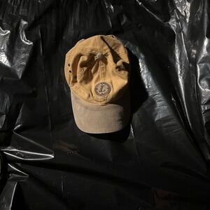 Tan and Brown Cap with Logo